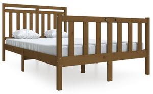 Rám postele medově hnědý 120x190 cm Small Double masivní dřevo