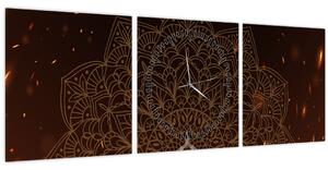 Obraz - Meditace (s hodinami) (90x30 cm)