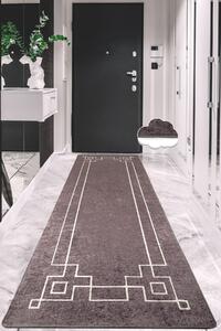 Conceptum Hypnose Kusový koberec Square - Fume, Kouřová Rozměr koberce: 80 x 200 cm