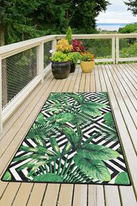 Conceptum Hypnose Kusový koberec Tropic - Green, Vícebarevná Rozměr koberce: 100 cm KRUH