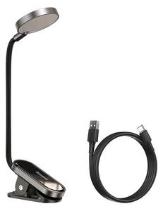 Baseus LED lampa na čtení s klipem, šedá DGRAD-0G