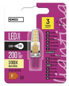 LED žárovka Classic JC 1,9W 12V G4 teplá bílá ZQ8620