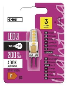 LED žárovka Classic JC 1,9W 12V G4 neutrální bílá ZQ8621