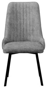 Jídelní židle LORA | 57 cm | černé kovové nožičky | VÝBĚR TKANIN