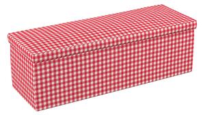Čalouněná skříň barva červená látka vzorované