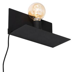 Moderní nástěnná lampa černá magnetická nastavitelná - Muro