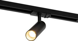 Moderní kolejnicový systém s 5 bodovými světly černý 1-fázový GU10 35mm - Iconic Jeana Luxe