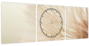 Obraz - Detaily květu (s hodinami) (90x30 cm)