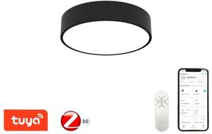 IMMAX NEO RONDATE SLIM Smart stropní svítidlo 40 x 7cm 28W černé Zigbee 3.0, TUYA 07201L