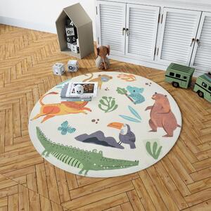 Conceptum Hypnose Kusový koberec Woopamuk109, Bílá Rozměr koberce: 100 x 100 cm