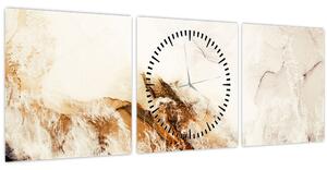 Obraz - Abstrakce (s hodinami) (90x30 cm)