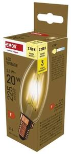 LED žárovka Vintage svíčka / E14 / 2,5 W (20 W) / 225 lm / teplá bílá Z53012