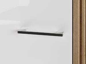 Dvoudveřová šatní skříň ALIZA - šířka 92 cm, dub castello / bílá
