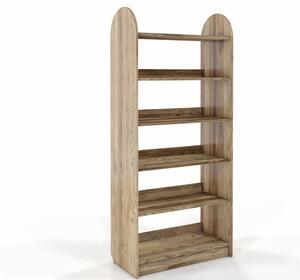 Dubový regál Klip - 80 cm - retro olej