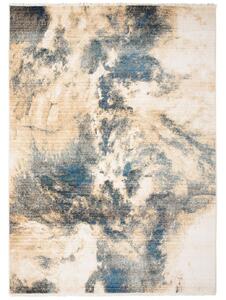 Makro Abra Kusový koberec RIVOLI BB19A Abstraktní béžový modrý Rozměr: 80x150 cm