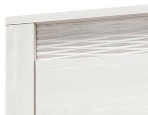 Šatní skříň DERIKA - šířka 92 cm, bílá borovice