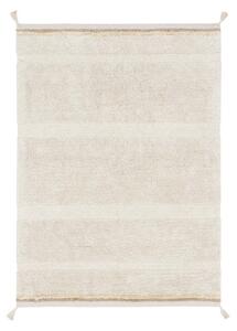 Krémový pratelný ručně tkaný bavlněný koberec 170x240 cm Bloom Natural – Lorena Canals