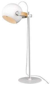 HALO DESIGN Stolní lampička DC v kombinaci kovu a dřeva - bílá - 734177