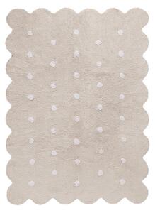 Béžový pratelný ručně tkaný bavlněný dětský koberec 120x160 cm Biscuit Beige – Lorena Canals
