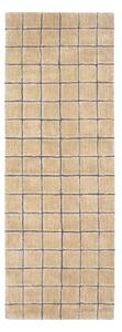 Ručně tkaný vlněný běhoun jantarový 80x230 cm Mosaic Amber – Lorena Canals