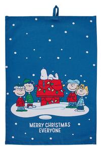 PEANUTS Utěrka "Merry Christmas" - tm.modrá