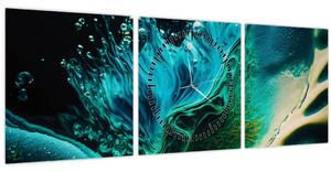 Obraz - Abstraktní pozadí (s hodinami) (90x30 cm)