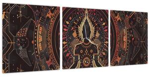 Obraz - Zen (s hodinami) (90x30 cm)