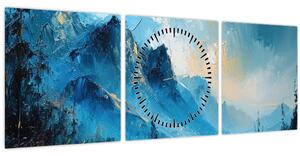 Obraz - Malba hor (s hodinami) (90x30 cm)