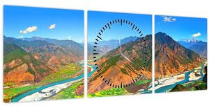 Obraz - Yangtze River (s hodinami) (90x30 cm)