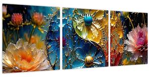 Obraz - Harmonie a rovnováha (s hodinami) (90x30 cm)