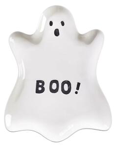 HALLOWEEN Dekorační talíř duch 36 cm - bílá