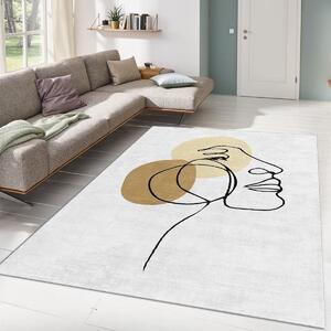 Conceptum Hypnose Kusový koberec ALHO CARPET-14A, Vícebarevná, 120 x 180 cm