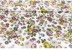 Běhoun na stůl vintage květiny 50x150 cm 50x150 cm Vícebarevná
