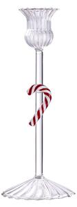 MERRY & BRIGHT Svícen "Candy Cane" - čirá