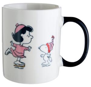 PEANUTS Hrnek bruslení 380 ml - bílá