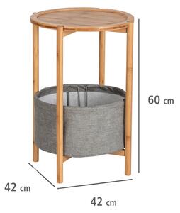 Konferenční stolek MARTINE, 42x60x42, hnědá/šedá