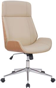 Kancelářská židle Varel ~ dřevo natura Barva Krémová