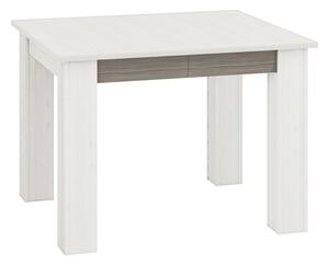 Rozkládací jídelní stůl ILKO - 101x89, bílá borovice / new grey