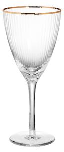 GOLDEN TWENTIES Sklenice na víno se zlatým okrajem 280 ml