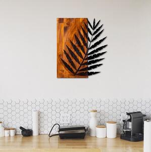 Asir Nástěnná dekorace 58x50 cm list dřevo/kov AS1494
