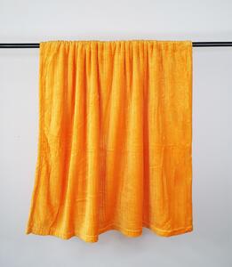 Jahu Deka mikroplyš s texturou 150 x 200 cm Barva: oranžová