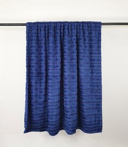 Jahu Deka mikroplyš s texturou 150 x 200 cm Barva: modrý melír