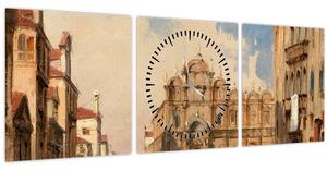 Obraz - Jules-Romain Joyant, The Scuola di San Marco, Venice, reprodukce (s hodinami) (90x30 cm)