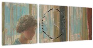 Obraz - Childe Hassam, The New York Window, reprodukce (s hodinami) (90x30 cm)
