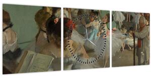 Obraz - Edgar Degas, The Dance Class, reprodukce (s hodinami) (90x30 cm)
