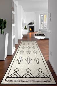 Conceptum Hypnose Kusový koberec Eaves - White, Bílá, 80 x 150 cm