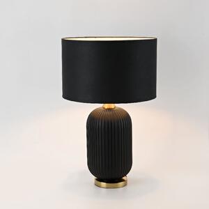 Černá stolní lampa TAMIZA 65 cm