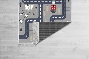 Conceptum Hypnose Kusový koberec ELS582 - Grey, Vícebarevná, 100 x 150 cm