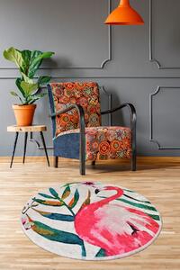 Conceptum Hypnose Kusový koberec Flam, Vícebarevná, 100 cm KRUH