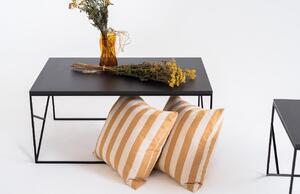 Nordic Design Černý lakovaný konferenční stolek Fanny 100 x 60 cm
